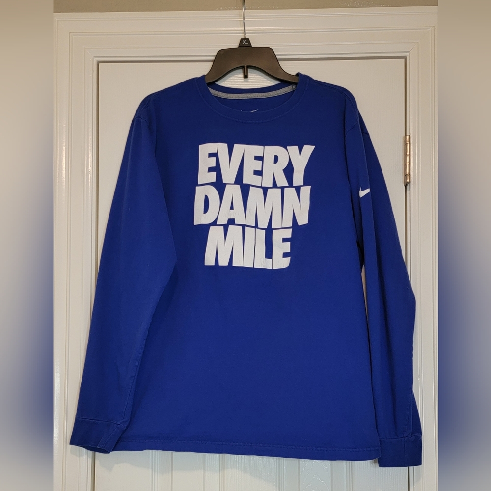 Nike, XL, long sleeve blue t-shirt